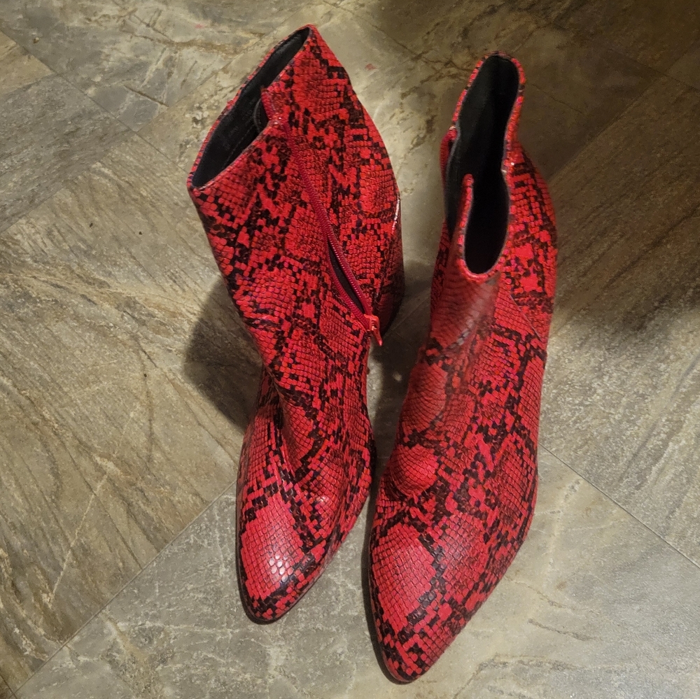 Snake Skin Boots